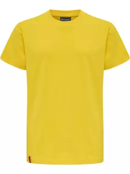 Футболка Hummel S/S Hmlred Basic S/S Kids, цвет EMPIRE YELLOW