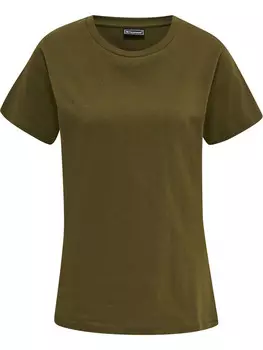 Футболка Hummel S/S Woman, цвет DARK OLIVE
