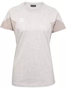 Футболка Hummel S/S Woman, цвет LIGHT GREY MELANGE