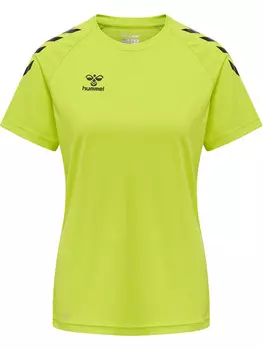 Футболка Hummel S/S Woman, цвет LIME POPSICLE