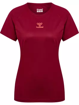 Футболка Hummel S/S Woman, цвет RHUBARB