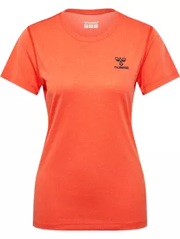 Футболка Hummel S/S Woman, цвет SPICY ORANGE MELANGE