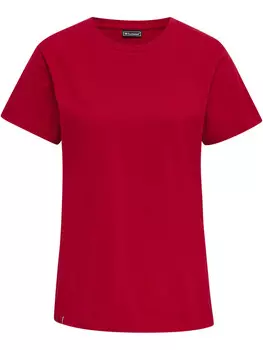 Футболка Hummel S/S Woman, цвет TANGO RED