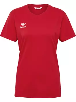 Футболка Hummel S/S Woman, цвет TRUE RED