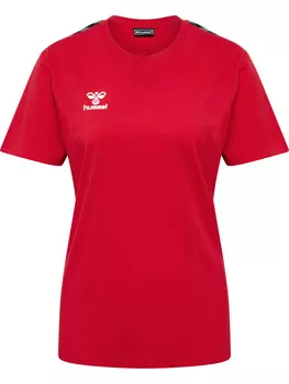 Футболка Hummel S/S Woman, цвет TRUE RED
