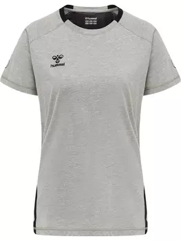 Футболка Hummel S/S Woman, серый меланж