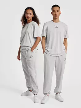 Футболка Hummel, серый меланж