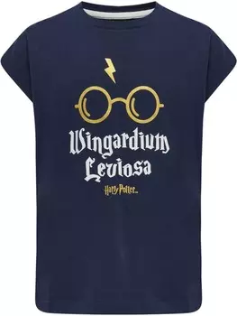 Футболка Hummel T-Shirt S/S Hmlharry Kinder, цвет BLACK IRIS