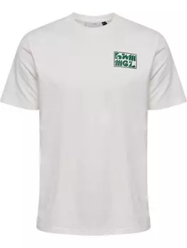Футболка Hummel T-Shirt S/S Hmlregular Erwachsene, цвет WHITE/EDEN
