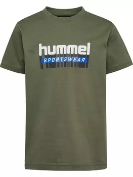 Футболка Hummel T-Shirt S/S Hmltukas Kinder, цвет DUSTY OLIVE