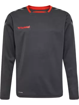 Футболка Hummel Trikot L/S Hmlauthentic Kids Poly Jersey L/S, цвет ASPHALT
