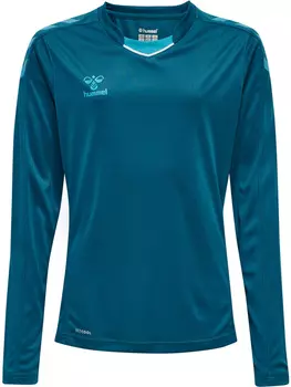 Футболка Hummel Trikot L/S Hmlcore Xk Poly Jersey L/S Kids, цвет BLUE CORAL