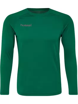Футболка Hummel Trikot L/S Hmlfirst Performance Jersey L/S, цвет EVERGREEN