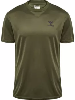 Футболка Hummel Trikot S/S Hmlactive Pl Jersey S/S, цвет OLIVE NIGHT
