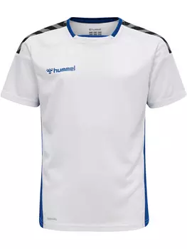 Футболка Hummel Trikot S/S Hmlauthentic Kids Poly Jersey S/S, белый