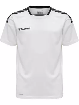 Футболка Hummel Trikot S/S Hmlauthentic Kids Poly Jersey S/S, белый