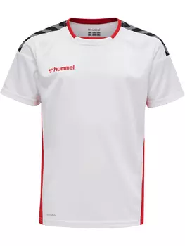 Футболка Hummel Trikot S/S Hmlauthentic Kids Poly Jersey S/S, белый