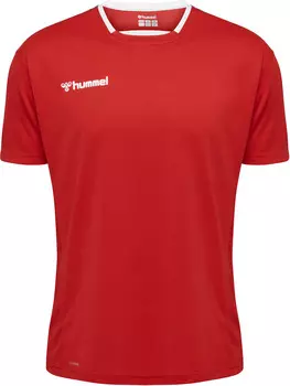 Футболка Hummel Trikot S/S Hmlauthentic Poly Jersey S/S, цвет TRUE RED
