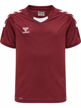 Футболка Hummel Trikot S/S Hmlcore Xk Poly Jersey S/S Kids, цвет MAROON