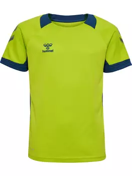 Футболка Hummel Trikot S/S Hmllead S/S Poly Jersey Kids, цвет LIME PUNCH