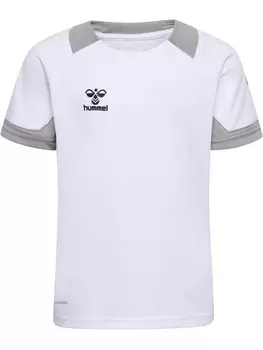 Футболка Hummel Trikot S/S Hmllead S/S Poly Jersey Kids, белый