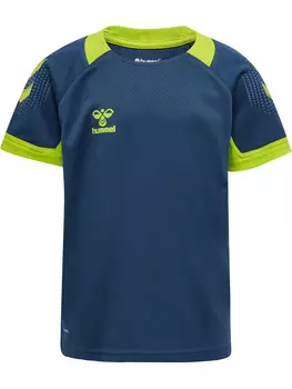 Футболка Hummel Trikot S/S Hmllead S/S Poly Jersey Kids, цвет DARK DENIM