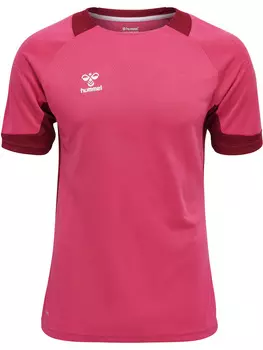 Футболка Hummel Trikot S/S Hmllead S/S Poly Jersey, цвет RASPBERRY SORBET