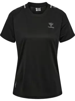 Футболка Hummel Trikot S/S Hmlongrid Poly Jersey S/S Wo, черный/кованое железо