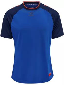 Футболка Hummel Trikot S/S Hmlpro Grid Game Jersey S/S, цвет SURF THE WEB/MARITIME BLUE