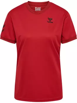 Футболка Hummel Trikot S/S Hmlq4 Poly Jersey Wo S/S, цвет POMPEIAN RED