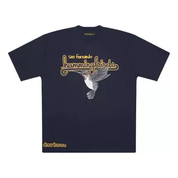 Футболка hummingbirds t-shirt 'navy' Drew House, синий