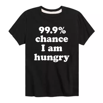 Футболка Hungry для мальчиков 8–20 лет с вероятностью 99,9 процента Licensed Character, черный