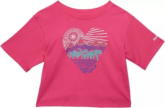 Футболка Hurley Graphic Boxy T-Shirt, цвет Electric Orchid
