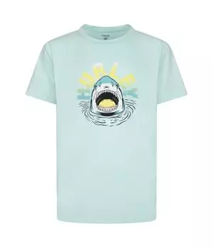 Футболка Hurley Kids Shark Peep Graphic UPF T-Shirt, цвет Mint Candy Heather