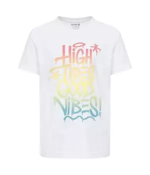 Футболка Hurley Kids Vibin Graphic T-Shirt, белый