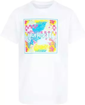 Футболка Hurley One and Only Box Fill Graphic T-Shirt, белый
