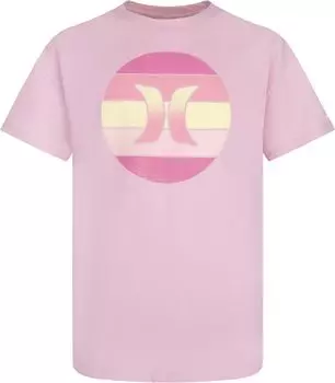 Футболка Hurley Oversized Boxy Graphic T-Shirt, цвет Pink/Horizon