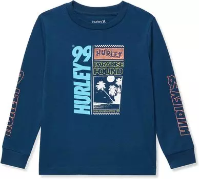 Футболка Hurley Paradise Found Long Sleeve Tee, цвет Night Force