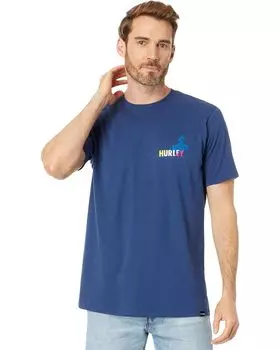 Футболка Hurley Rip Short Sleeve Tee, цвет Blue Void
