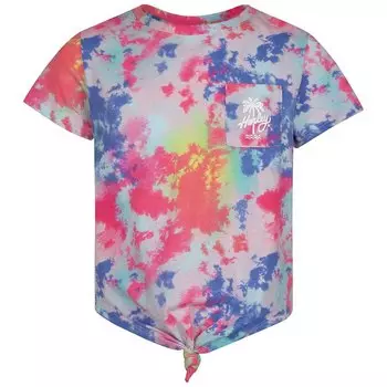 Футболка Hurley Tie Front Pocket Girl, розовый