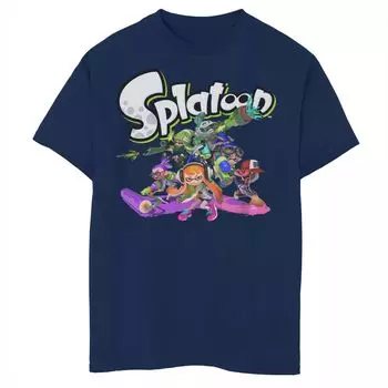 Футболка Husky Nintendo Splatoon Team Fighting Mode для мальчиков 8–20 лет с графическим рисунком Licensed Character