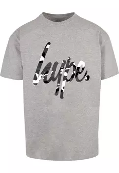 Футболка Hype, антрацит/пестрый серый