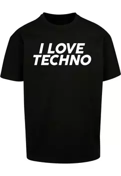 Футболка Hype I LOVE TECHNO, черный