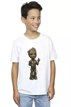 Футболка I Am Groot Wave Pose Marvel, белый