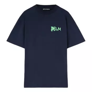 Футболка i am lost t-shirt 'navy blue' Palm Angels, синий