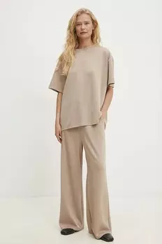 Футболка и брюки Answear Lab, бежевый