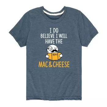 Футболка I Do Believe Mac & Cheese для мальчиков 8–20 лет Licensed Character, синий