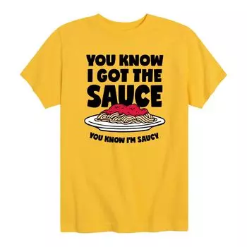 Футболка I Got The Sauce с рисунком для мальчиков 8–20 лет Licensed Character, желтый