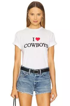 Футболка "I heart cowboys" Departure, white