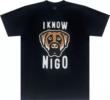 Футболка I Know Nigo Dog Head Tee (New York Pop Up) 'Black', черный
